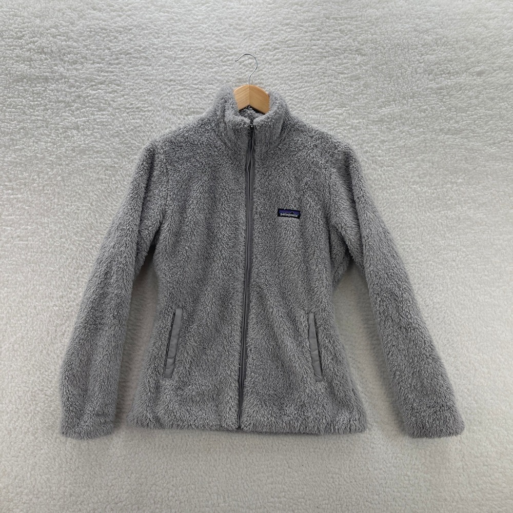 Patagonia Fleece Jacket Women's M Gray Los Gatos Outdoor Deep Pile Granola 25211